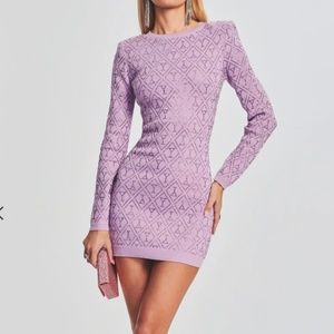 New Retrofete lilac Palmer dress